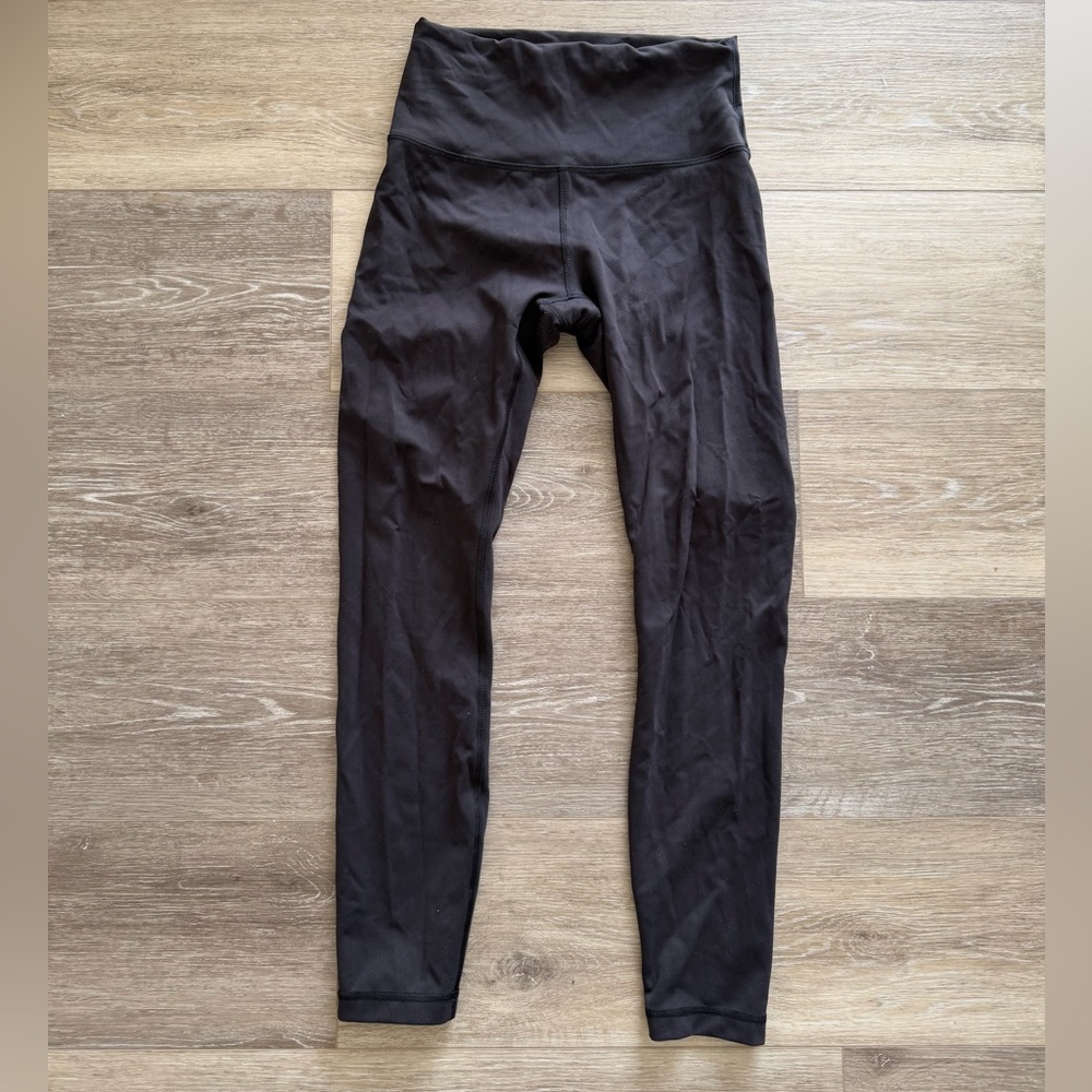 Black Lululemon Wunder Train 25” Leggings